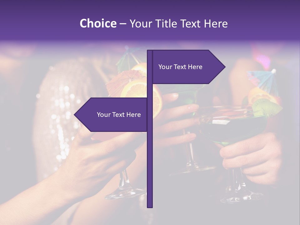 Guy Cocktail Gathering PowerPoint Template