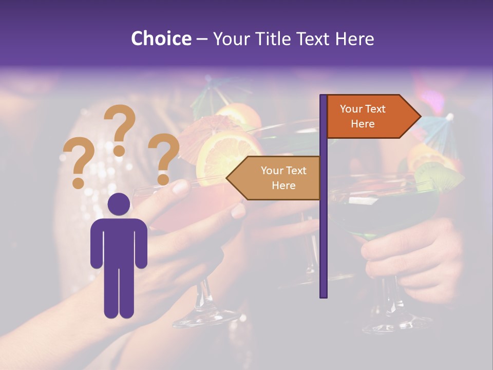 Guy Cocktail Gathering PowerPoint Template