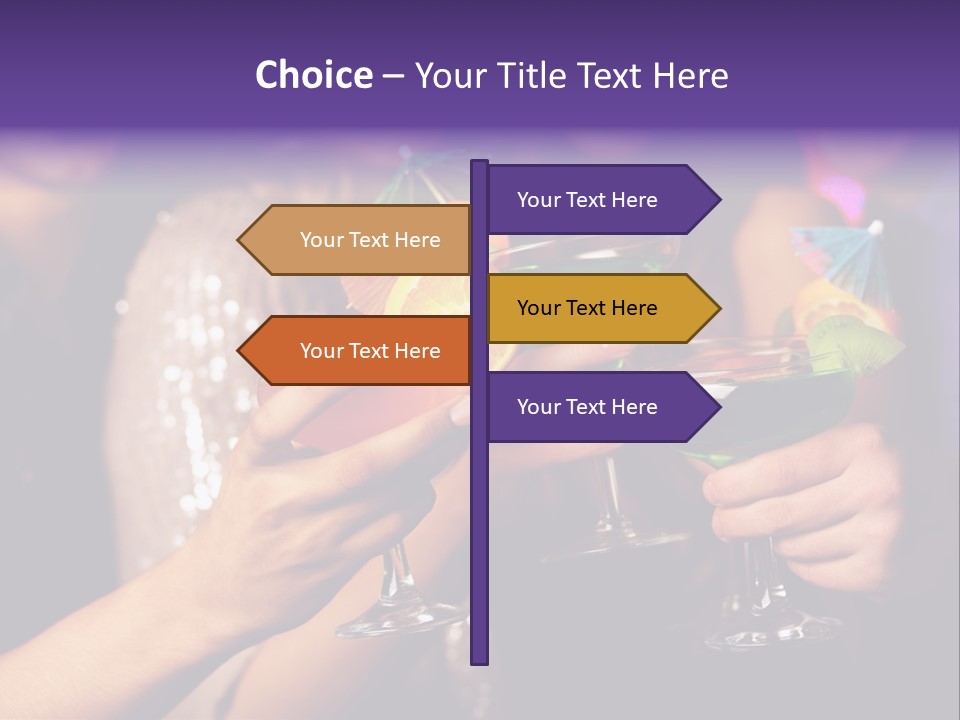 Guy Cocktail Gathering PowerPoint Template