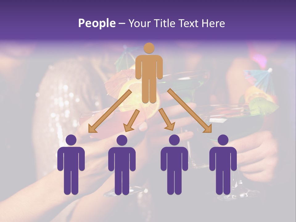 Guy Cocktail Gathering PowerPoint Template