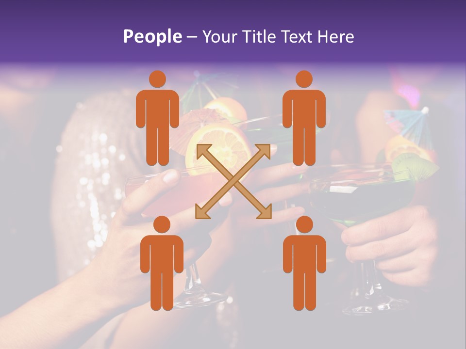 Guy Cocktail Gathering PowerPoint Template