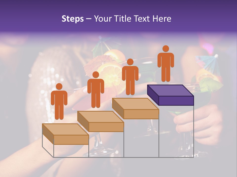 Guy Cocktail Gathering PowerPoint Template