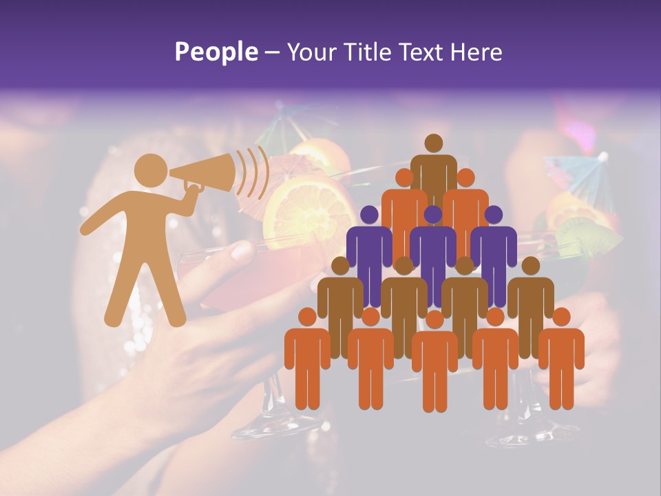 Guy Cocktail Gathering PowerPoint Template