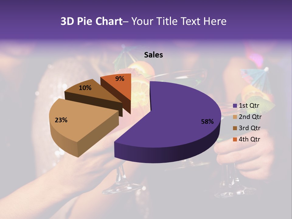 Guy Cocktail Gathering PowerPoint Template