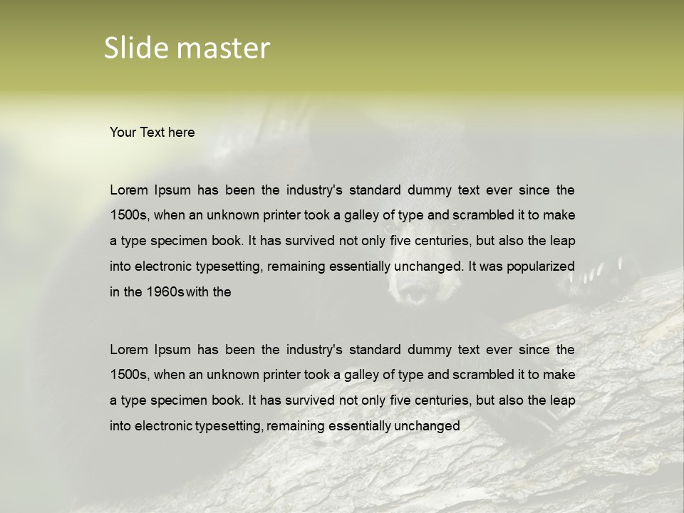 Ursus Playful Meadow PowerPoint Template