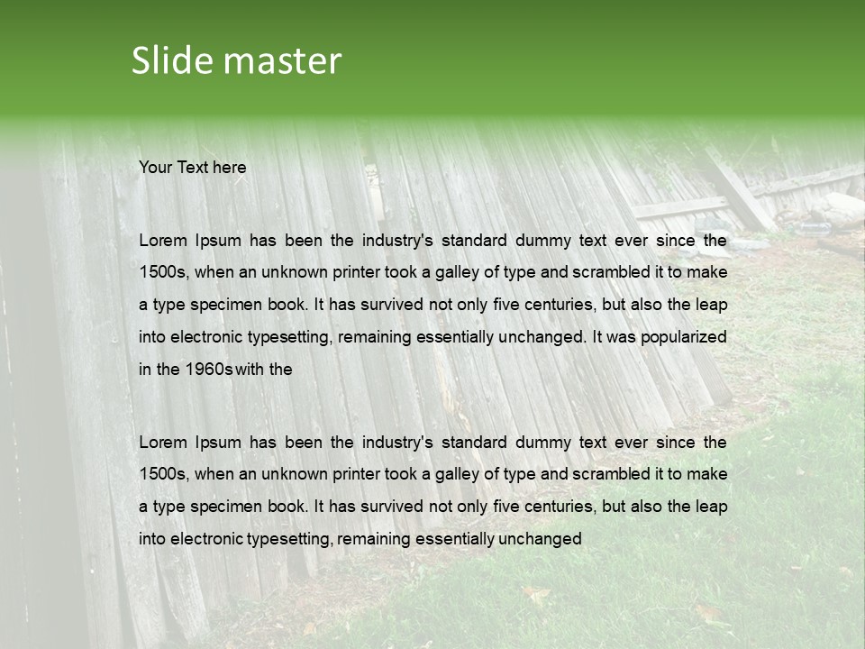 Tall Ranch Leaves PowerPoint Template
