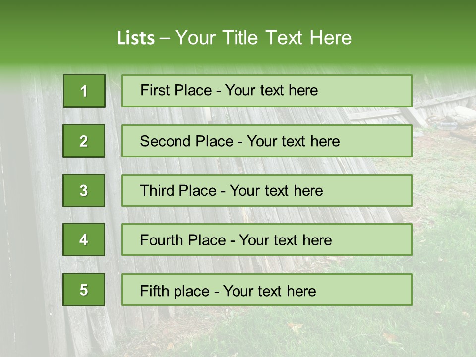 Tall Ranch Leaves PowerPoint Template