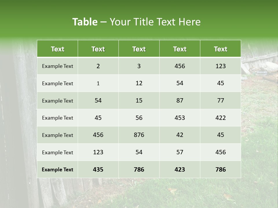 Tall Ranch Leaves PowerPoint Template