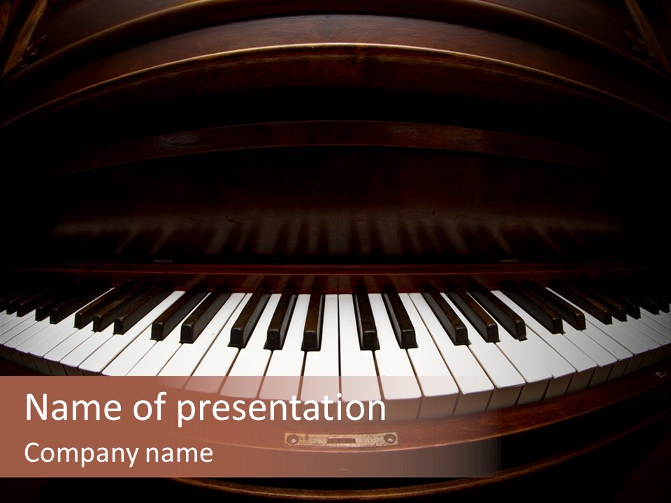Scale Wood Ivories PowerPoint Template
