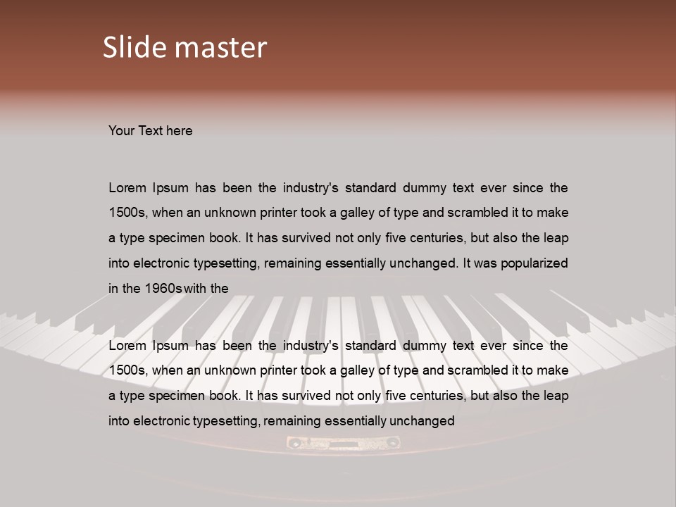 Scale Wood Ivories PowerPoint Template