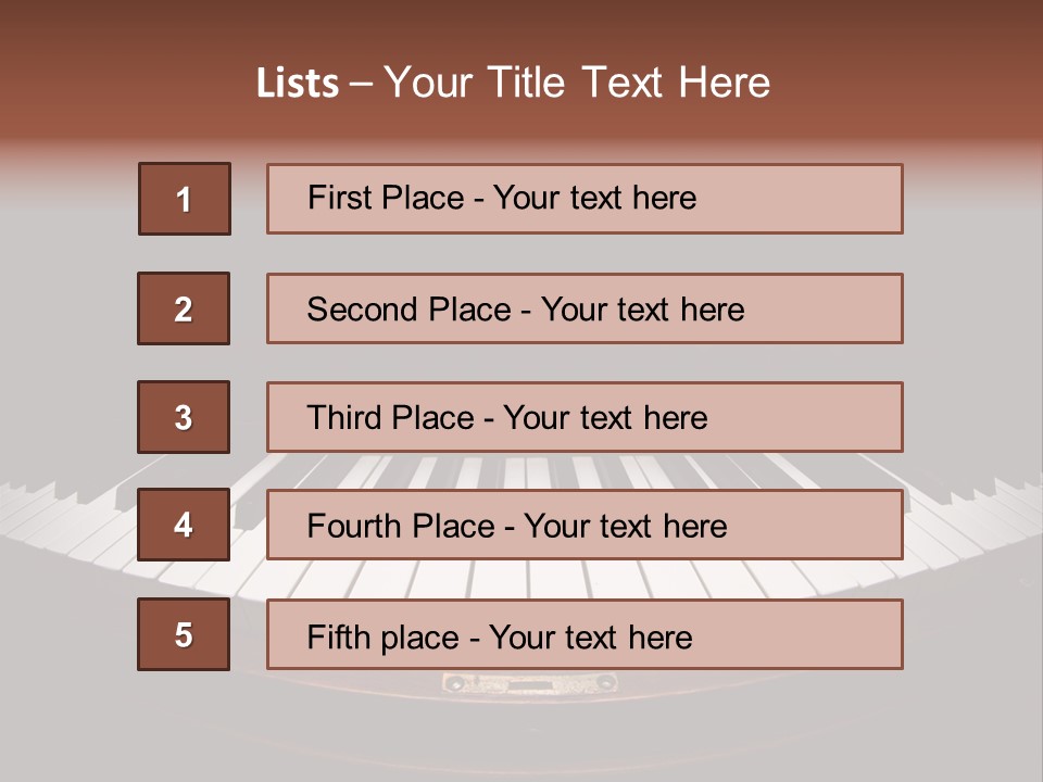 Scale Wood Ivories PowerPoint Template
