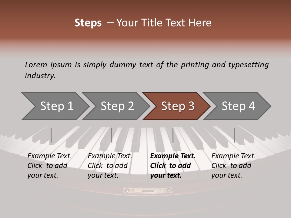 Scale Wood Ivories PowerPoint Template