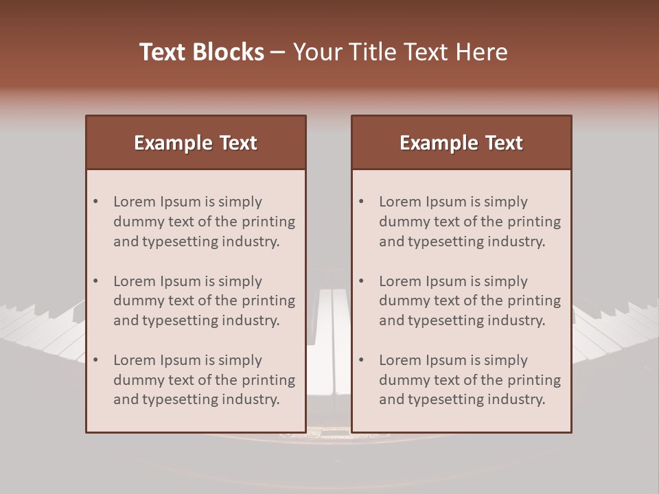 Scale Wood Ivories PowerPoint Template
