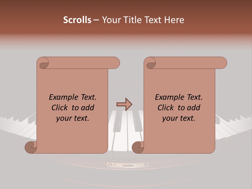Scale Wood Ivories PowerPoint Template