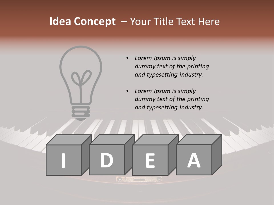 Scale Wood Ivories PowerPoint Template