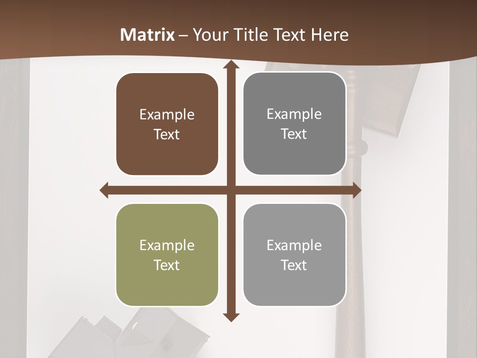 Auction Clipboard Foreclosure PowerPoint Template