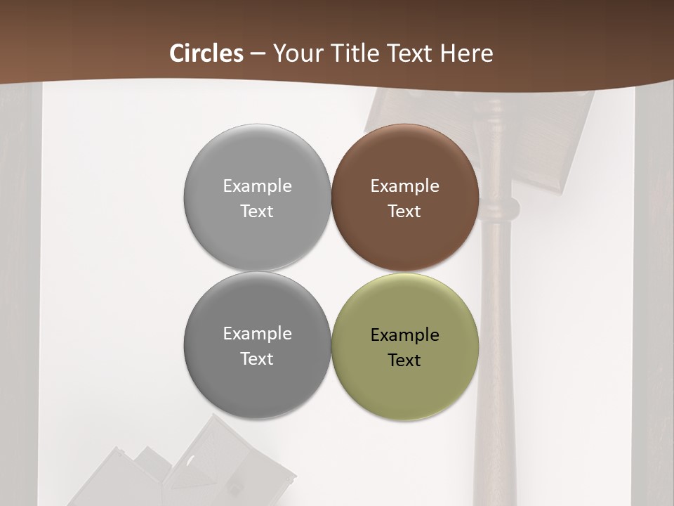 Auction Clipboard Foreclosure PowerPoint Template