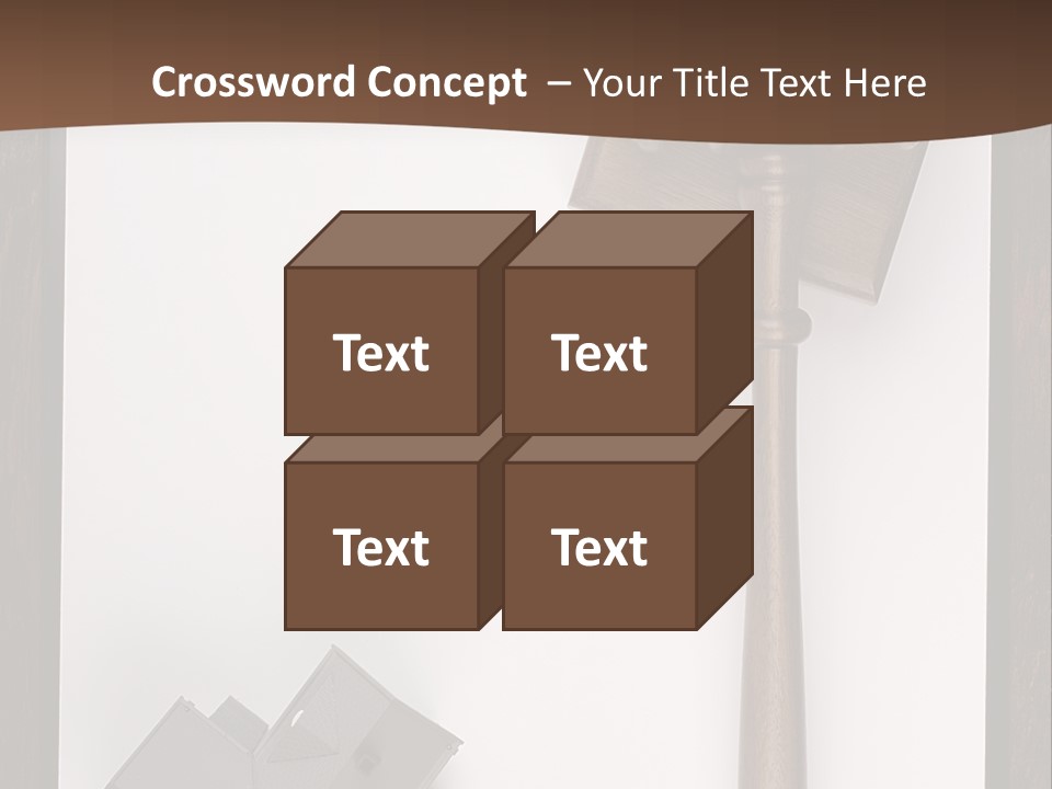 Auction Clipboard Foreclosure PowerPoint Template