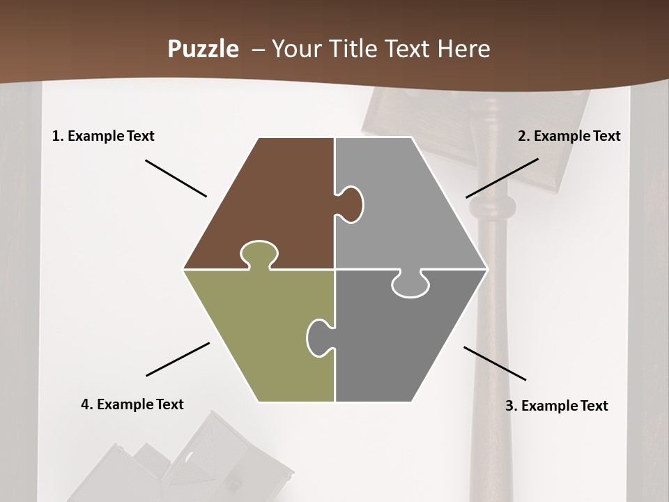 Auction Clipboard Foreclosure PowerPoint Template