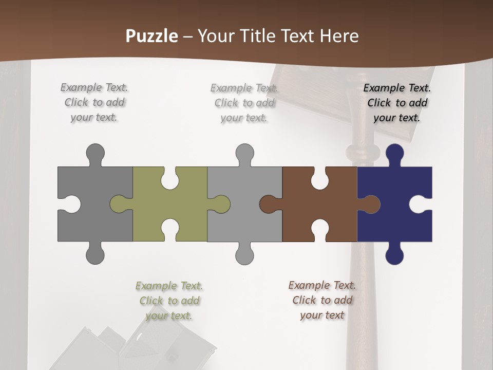 Auction Clipboard Foreclosure PowerPoint Template