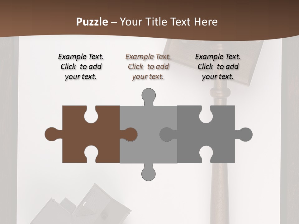 Auction Clipboard Foreclosure PowerPoint Template