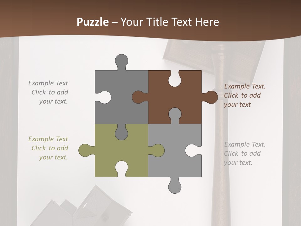 Auction Clipboard Foreclosure PowerPoint Template