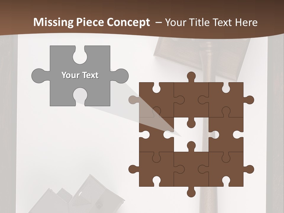 Auction Clipboard Foreclosure PowerPoint Template