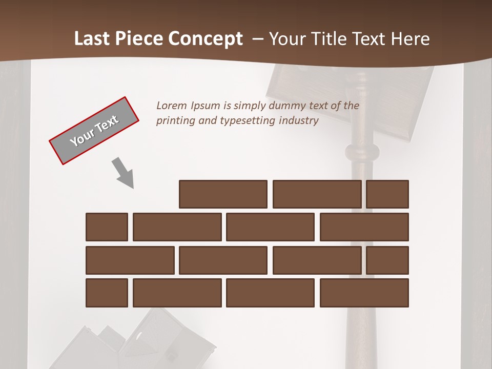 Auction Clipboard Foreclosure PowerPoint Template