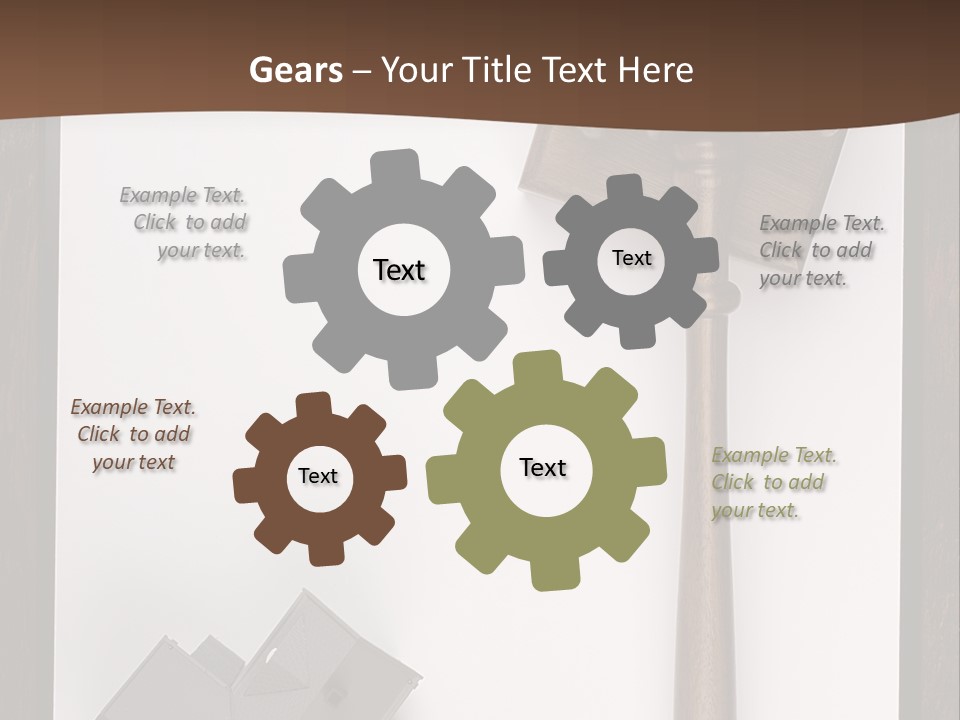 Auction Clipboard Foreclosure PowerPoint Template