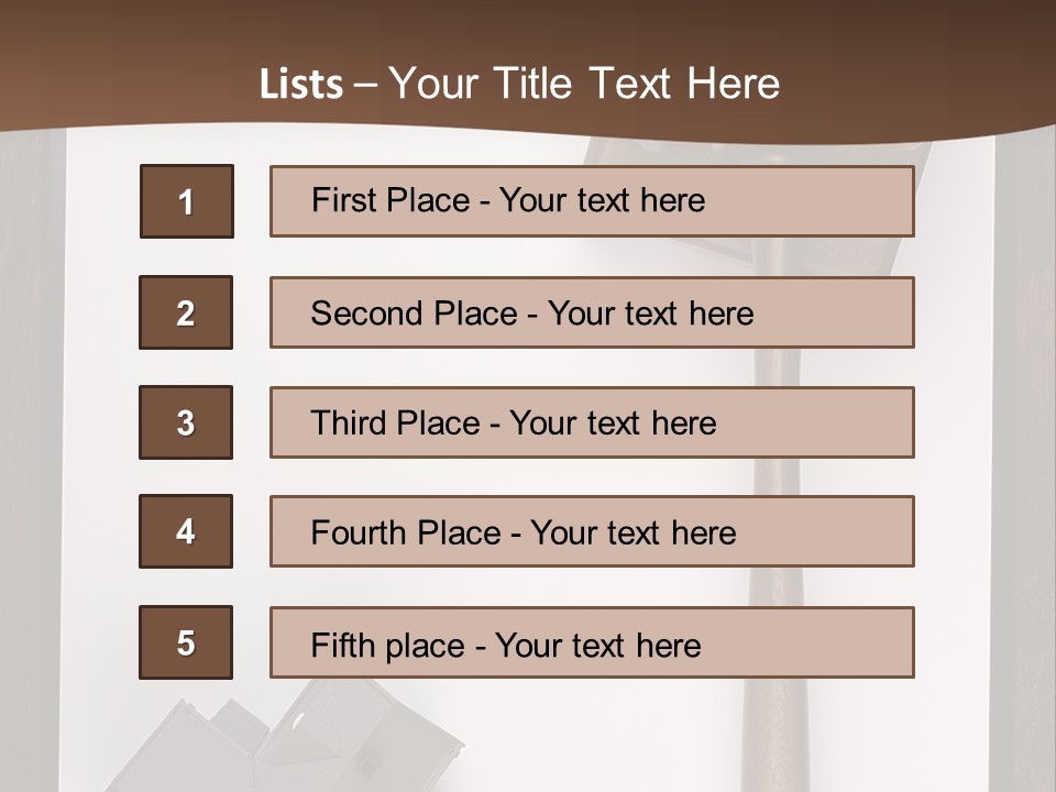 Auction Clipboard Foreclosure PowerPoint Template