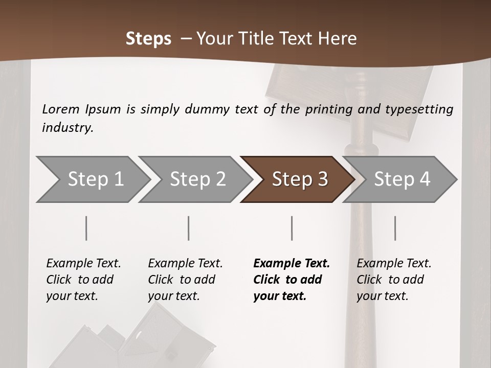 Auction Clipboard Foreclosure PowerPoint Template