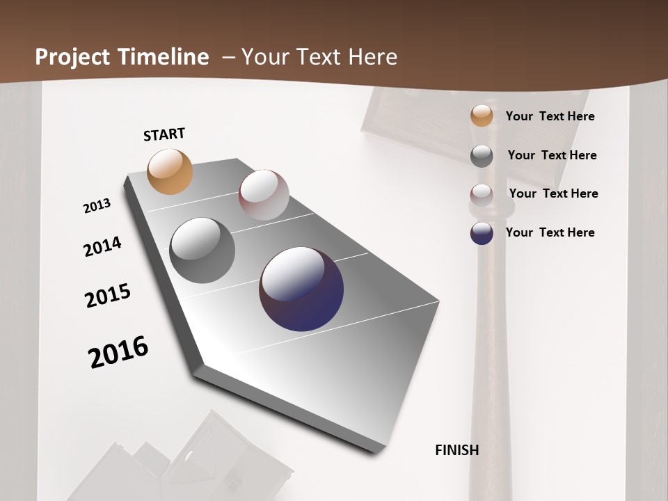 Auction Clipboard Foreclosure PowerPoint Template