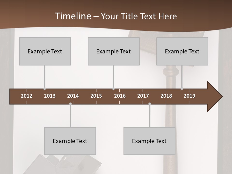 Auction Clipboard Foreclosure PowerPoint Template