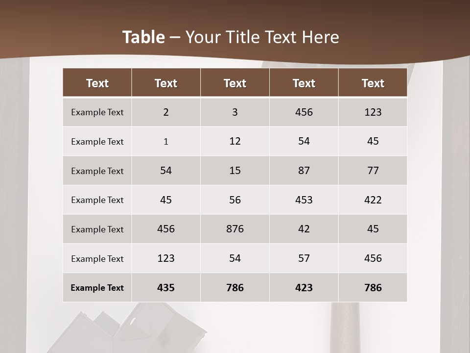 Auction Clipboard Foreclosure PowerPoint Template