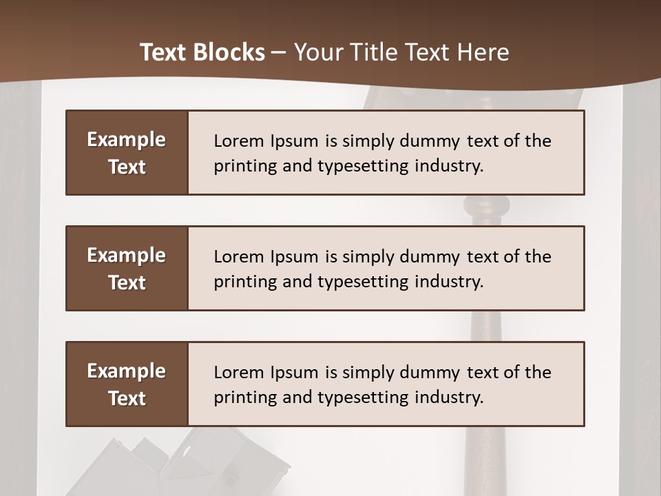 Auction Clipboard Foreclosure PowerPoint Template