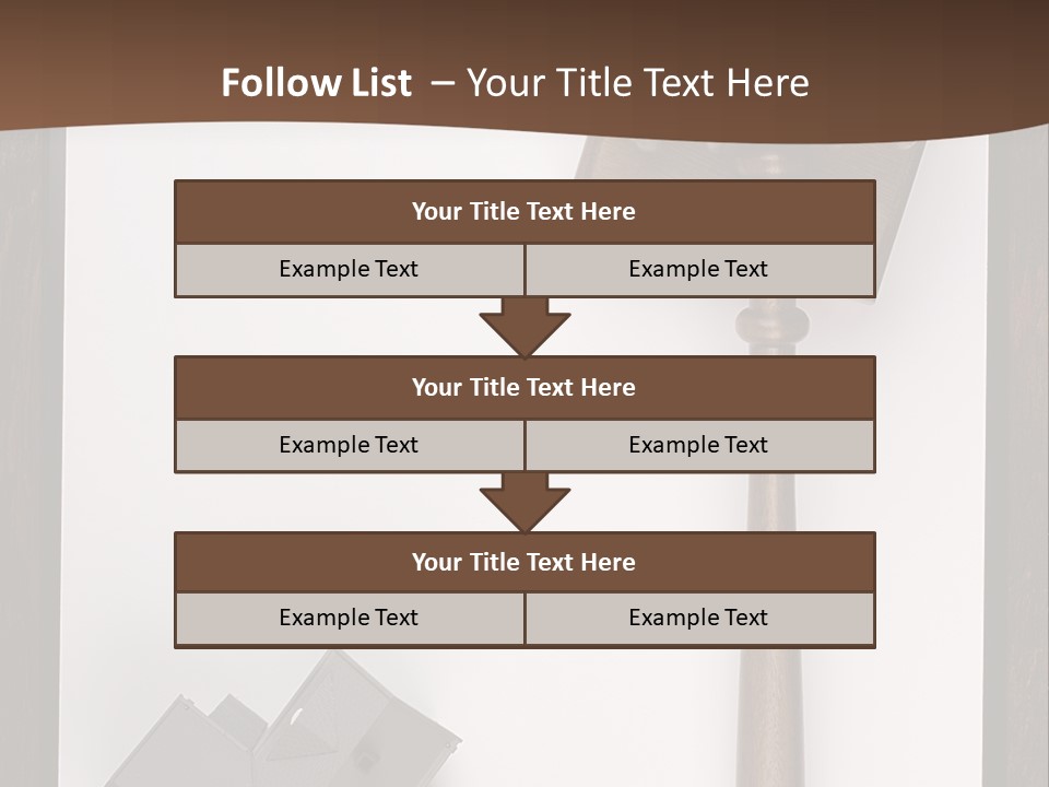 Auction Clipboard Foreclosure PowerPoint Template