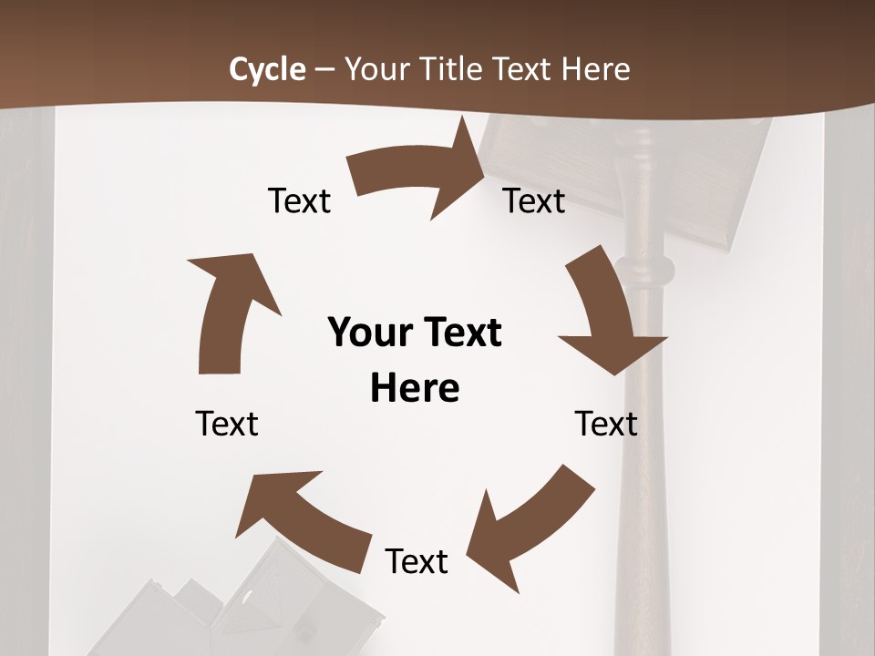 Auction Clipboard Foreclosure PowerPoint Template