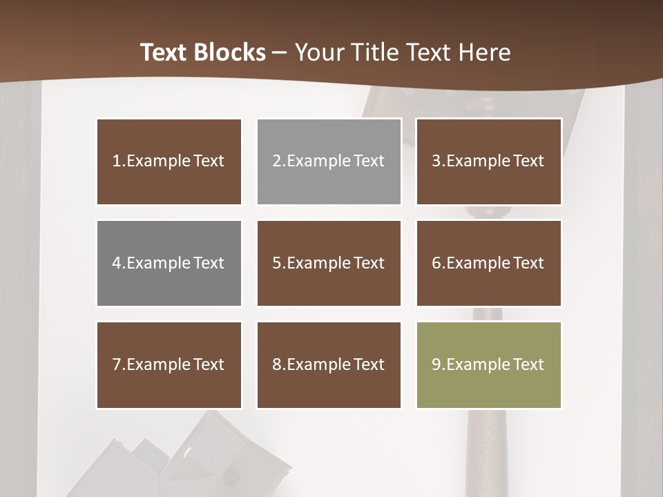 Auction Clipboard Foreclosure PowerPoint Template