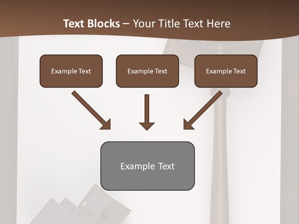 Auction Clipboard Foreclosure PowerPoint Template