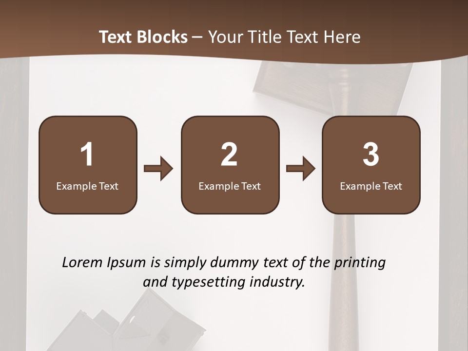 Auction Clipboard Foreclosure PowerPoint Template