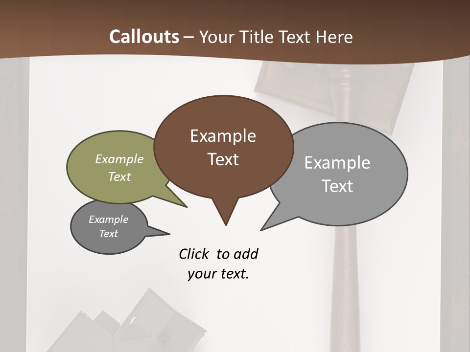 Auction Clipboard Foreclosure PowerPoint Template