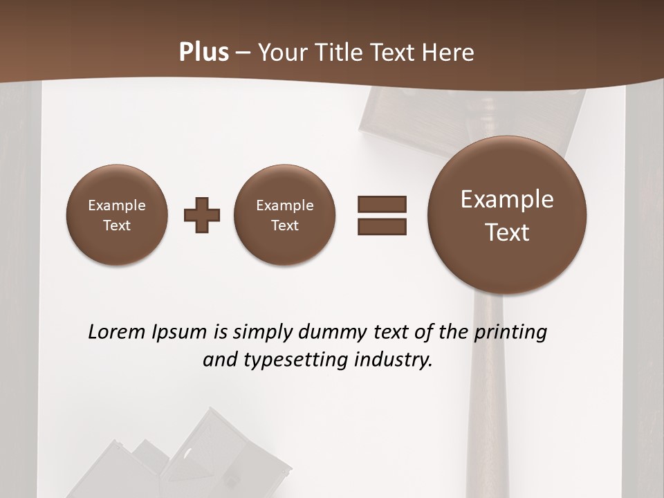 Auction Clipboard Foreclosure PowerPoint Template