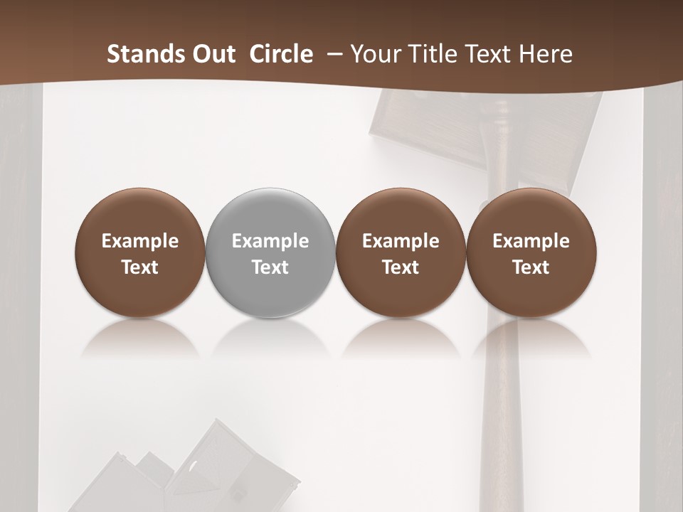 Auction Clipboard Foreclosure PowerPoint Template