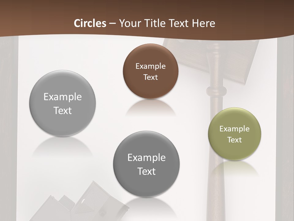 Auction Clipboard Foreclosure PowerPoint Template