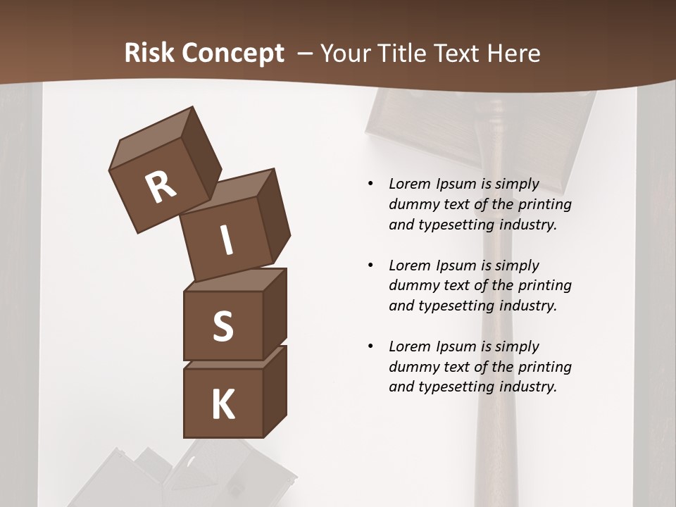 Auction Clipboard Foreclosure PowerPoint Template
