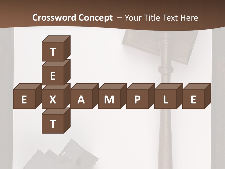 Auction Clipboard Foreclosure PowerPoint Template