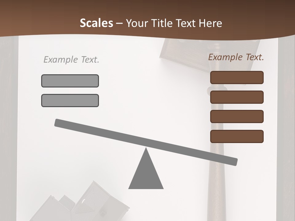 Auction Clipboard Foreclosure PowerPoint Template