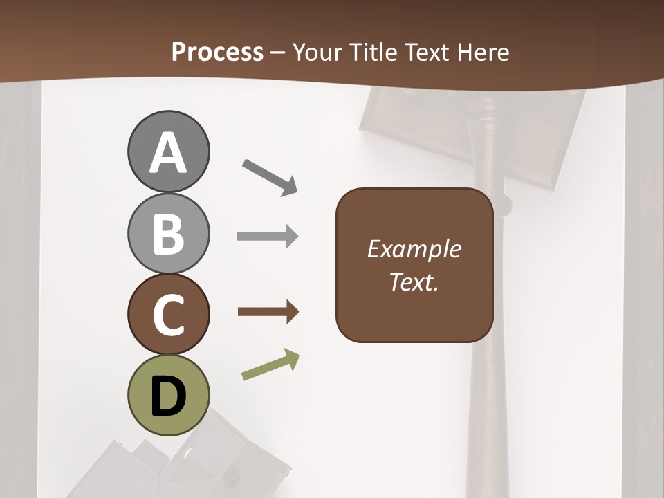 Auction Clipboard Foreclosure PowerPoint Template