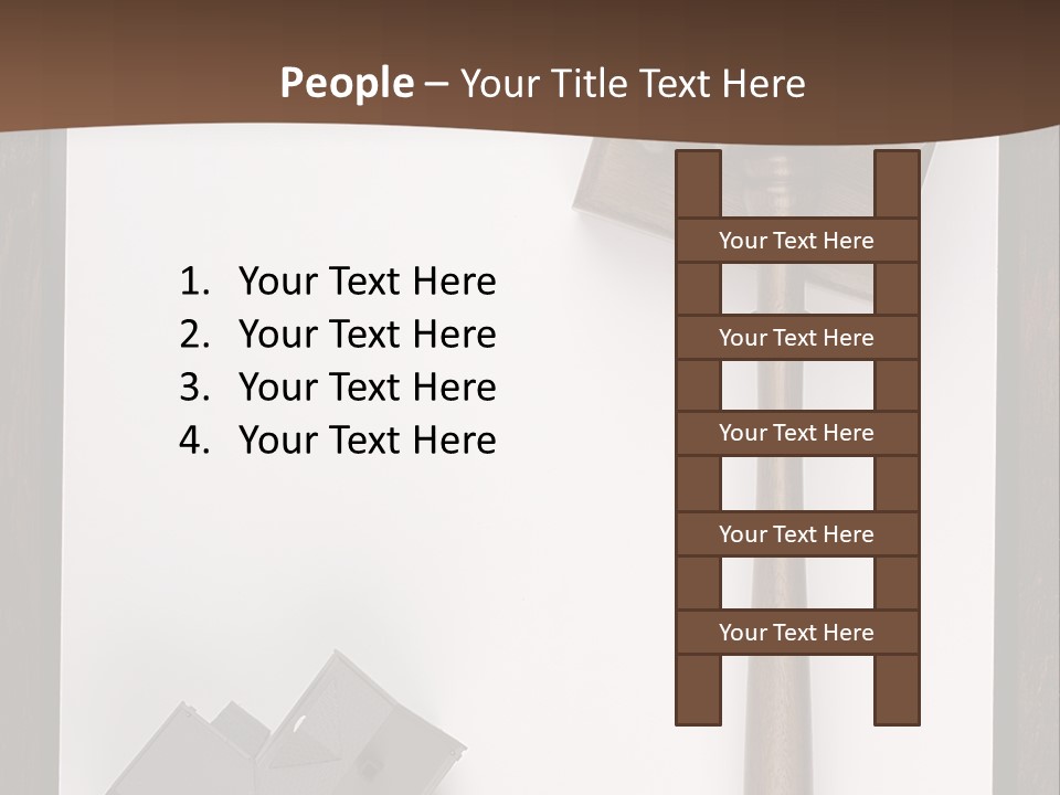 Auction Clipboard Foreclosure PowerPoint Template