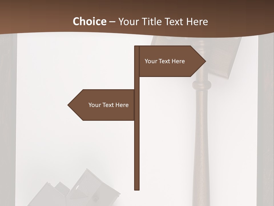 Auction Clipboard Foreclosure PowerPoint Template